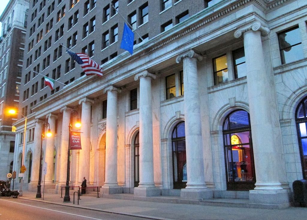 Colonnade architectural view