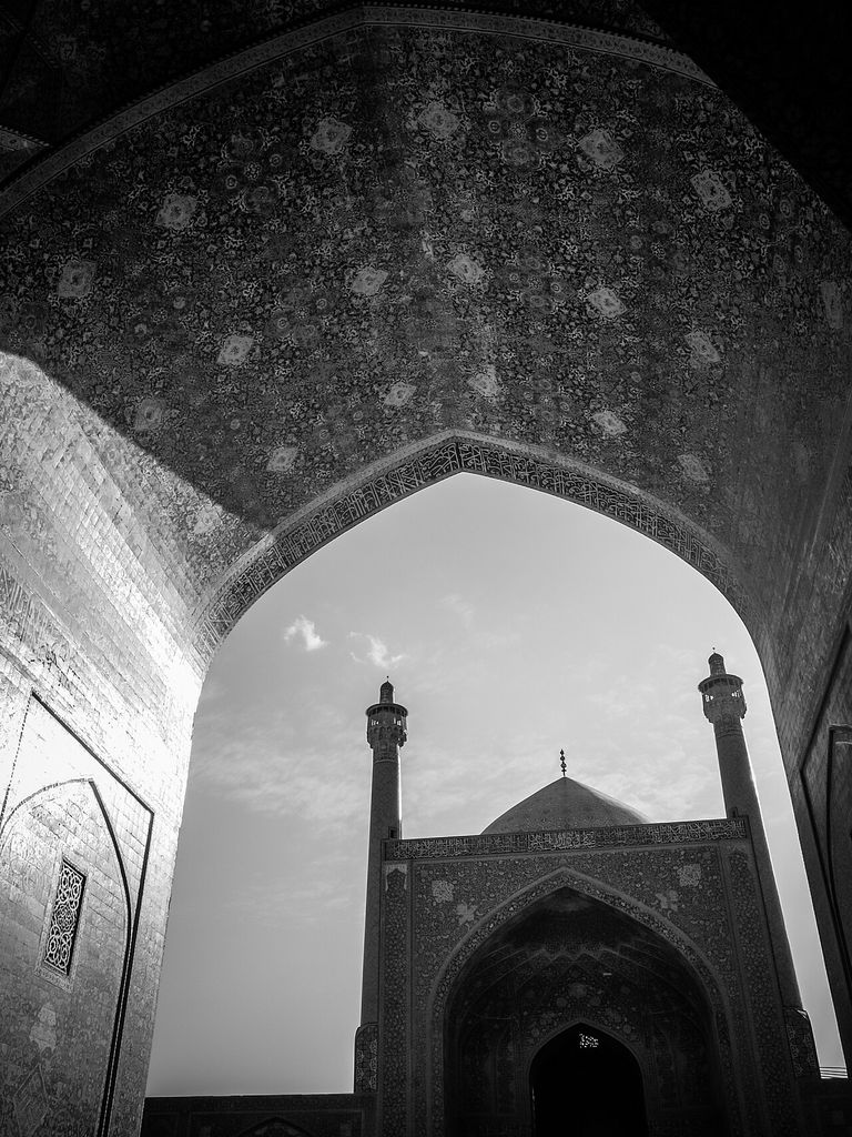 North Iwan, Imam (Shah) Mosque, Isfahan, Iran.