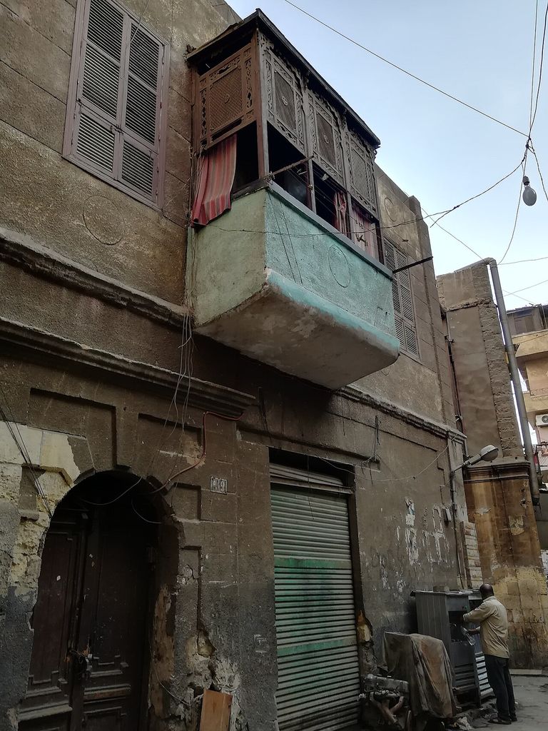 near the market, showing mashrabiya Cairo house