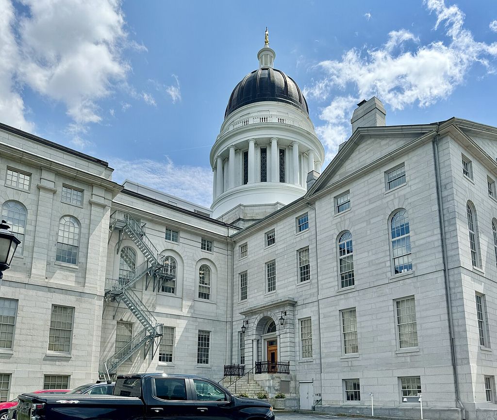 Maine State House, State Street and Capitol Street, Augusta, ME - 54366224502, showing historic skylight lantern.