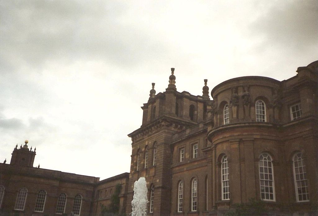 Scans of my really old photos of Blenheim Palace from the early 1990s, showing blenheim Palace landscape garden.