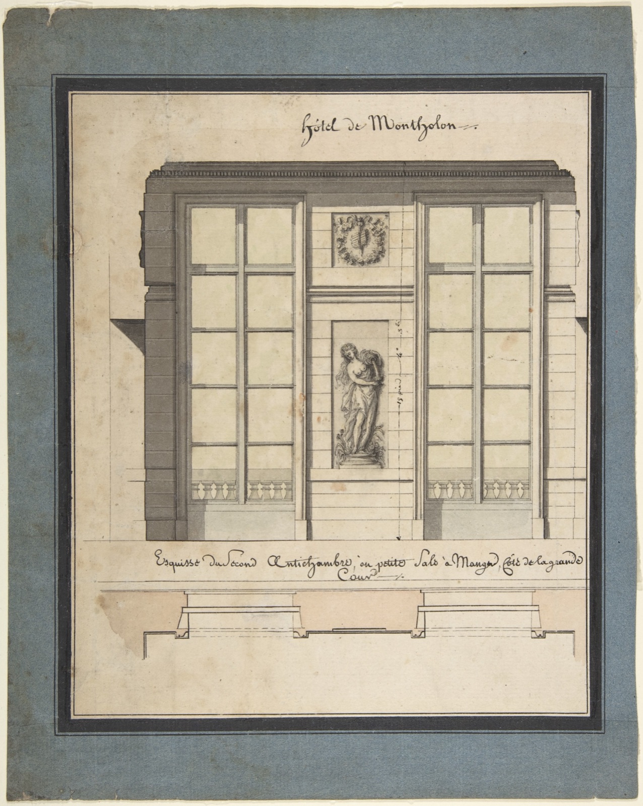 Hôtel de Montholon Met Open Access architectural drawing