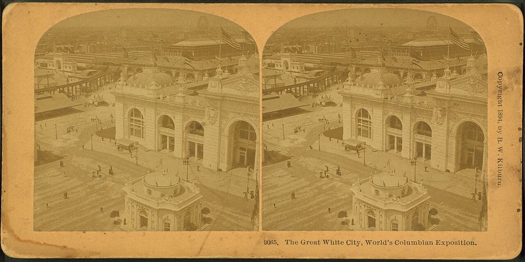 The great white city, World's Columbian Exposition. Alternate Title: Stereoscopic views of the World's Columbian Exposition. 9065, an architectural view.