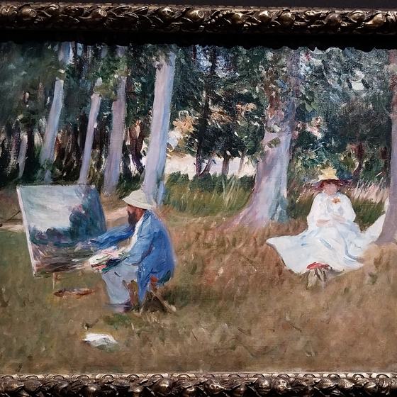 Claude Monet Painting by the Edge of a Wood by John Singer Sargent