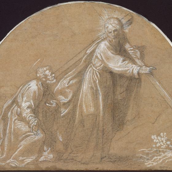 Christ Appearing to Saint Peter on the Appian Way by Annibale Carracci