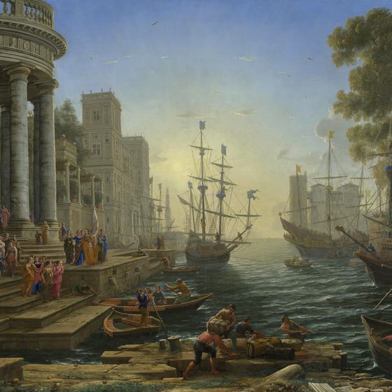 Seaport with the Embarkation of Saint Ursula