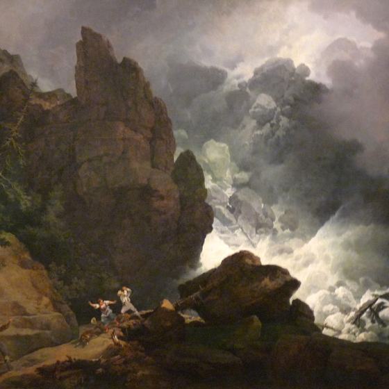 An Avalanche in the Alps
