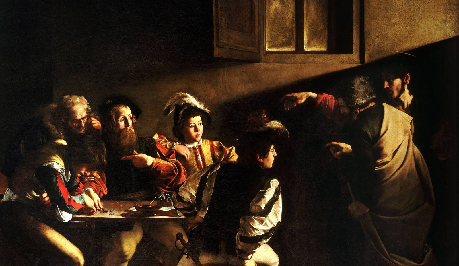 The Calling of Saint Matthew by Caravaggio