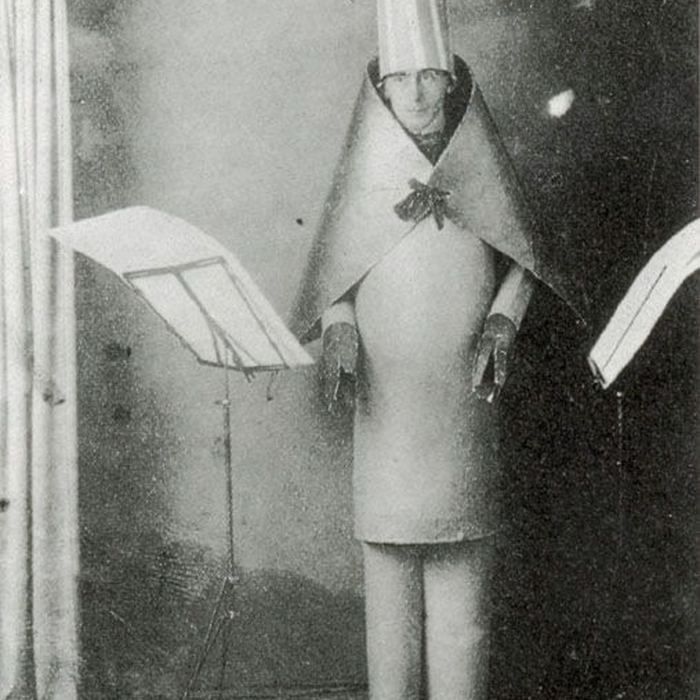 Hugo Ball performing at Cabaret Voltaire by Unknown photographer