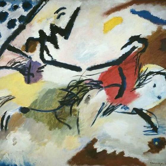 Improvisation No. 20 (Two Horses) by Wassily Kandinsky