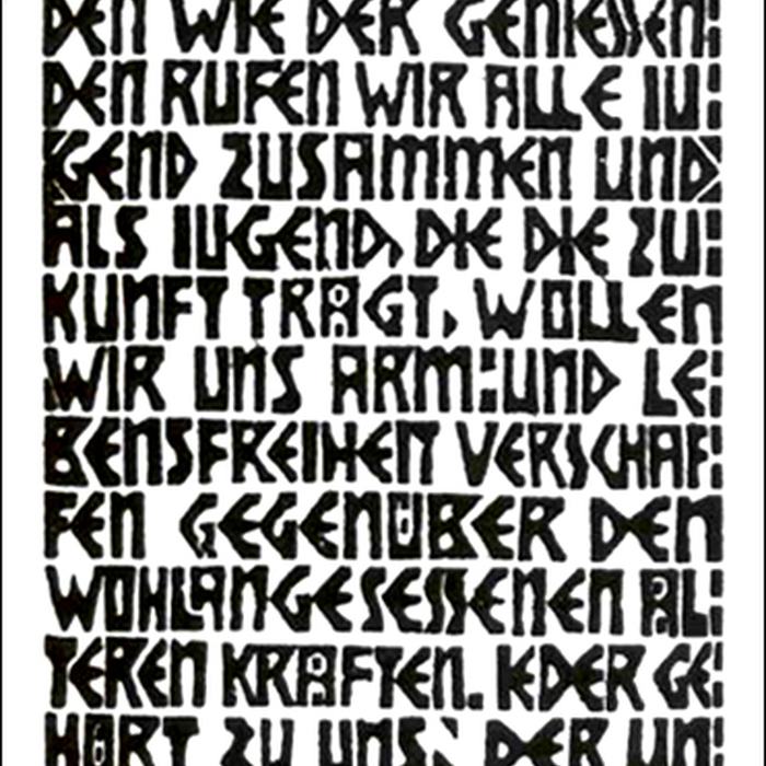 Program of the Artists’ Group Brücke by Ernst Ludwig Kirchner