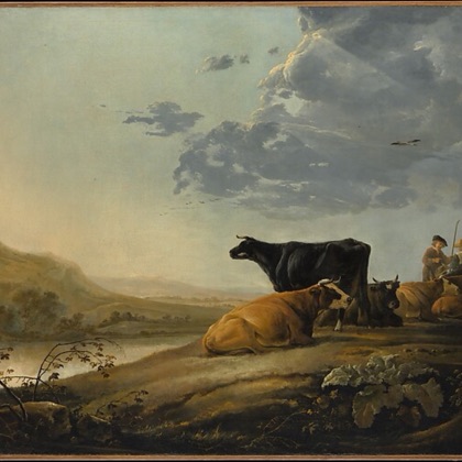 Young Herdsmen with Cows by Aelbert Cuyp, ca. 1655–60