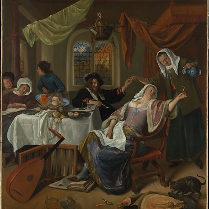The Dissolute Household by Jan Steen, ca. 1663–64
