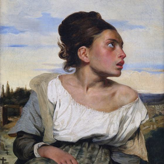 Orphan Girl at the Cemetery