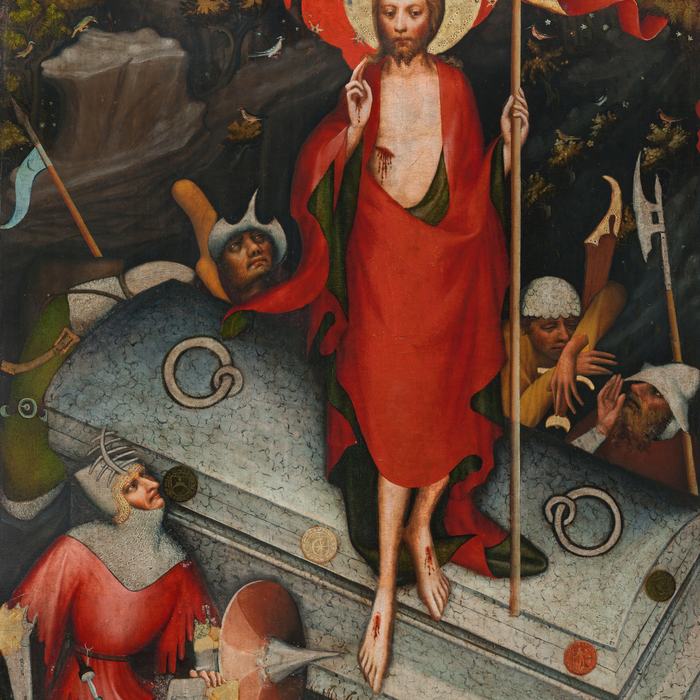 Resurrection from the Třeboň Altarpiece by Master of the Třeboň Altarpiece