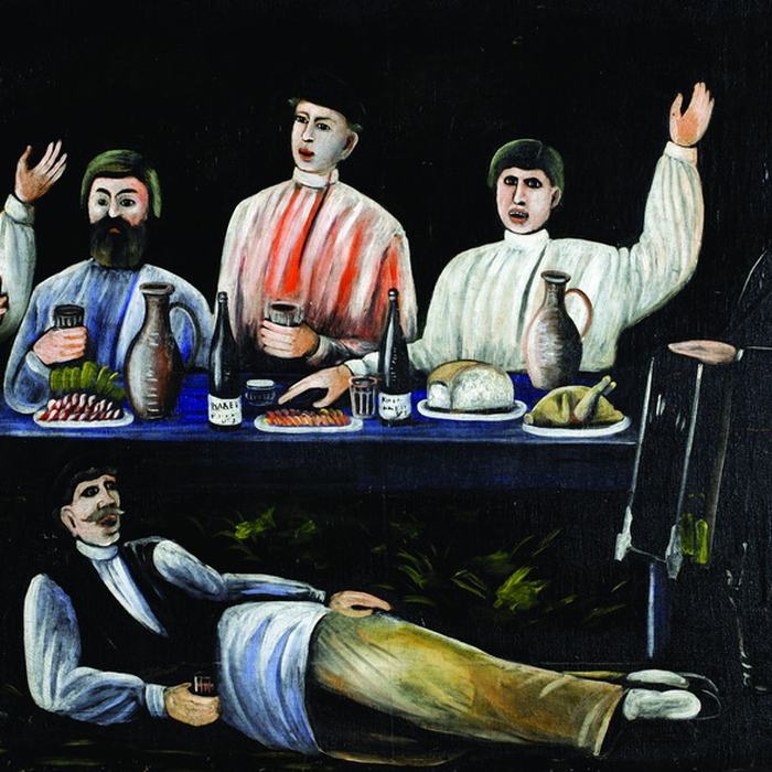 Molokani Carousing by Niko Pirosmani