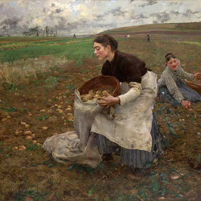 October (The Potato Gatherers) by Jules Bastien-Lepage
