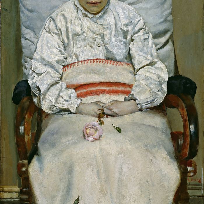 Sick Girl by Christian Krohg