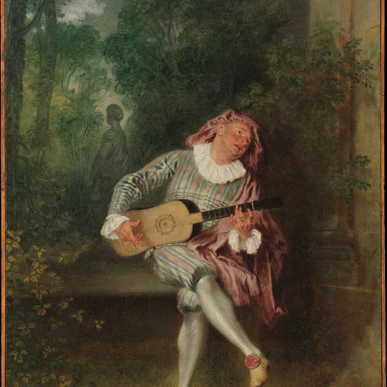 Mezzetin by Antoine Watteau