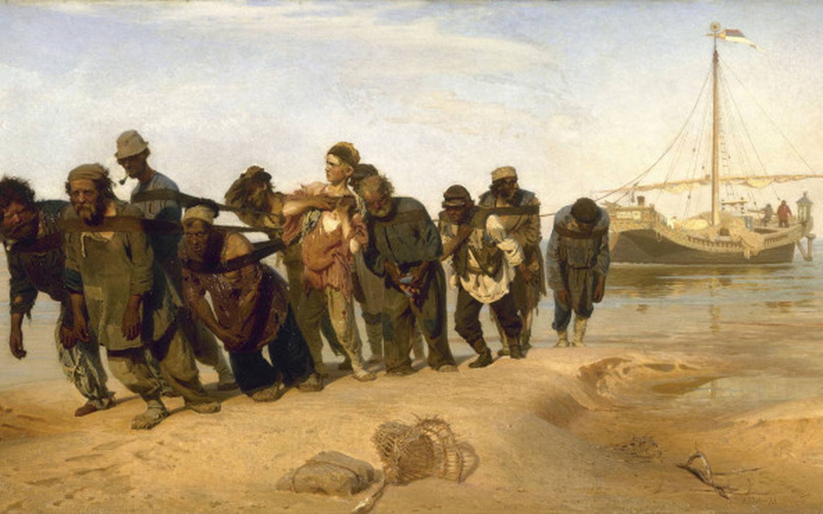 Barge Haulers on the Volga by Ilya Repin