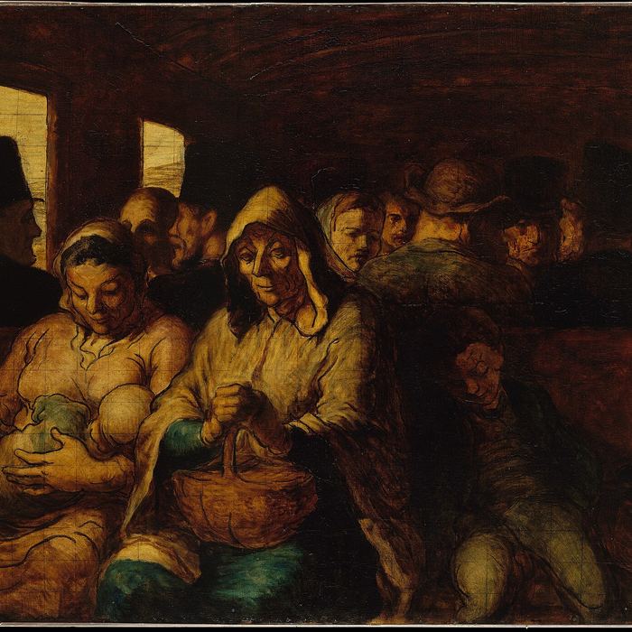 The Third-Class Carriage by Honoré Daumier