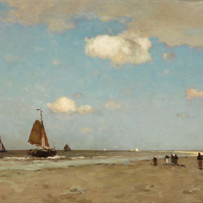 Beach Scene by Jan Hendrik Weissenbruch