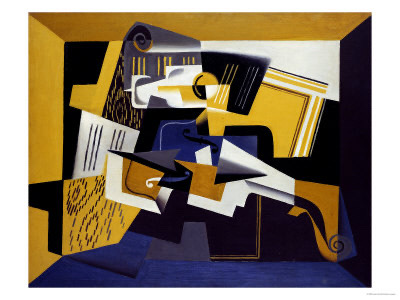 Cubism: Violin and Glass by Juan Gris
