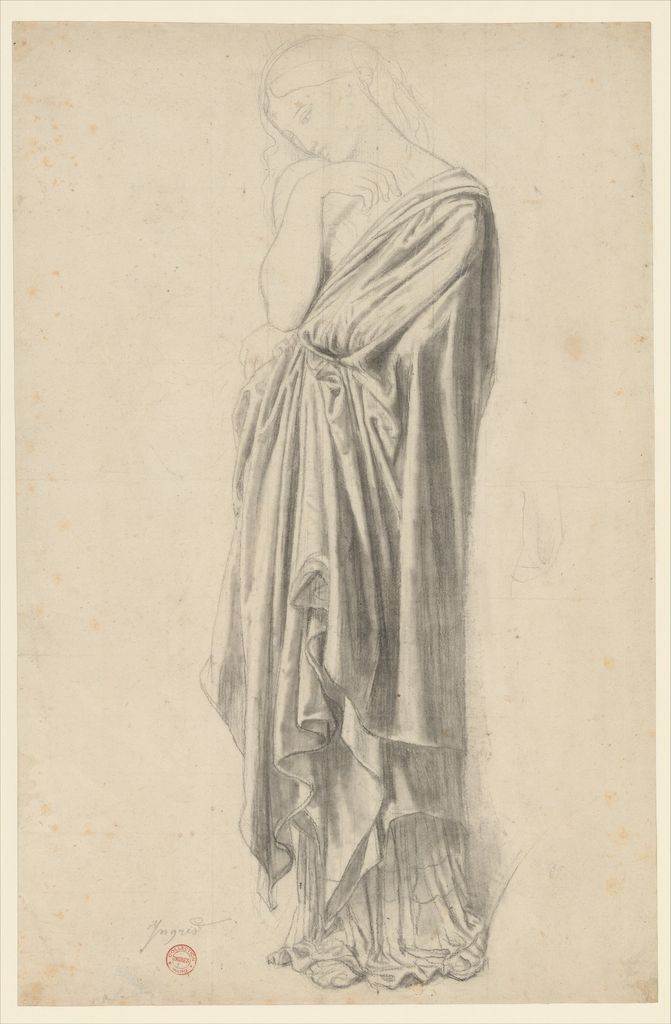 Ingres contour study for Stratonice