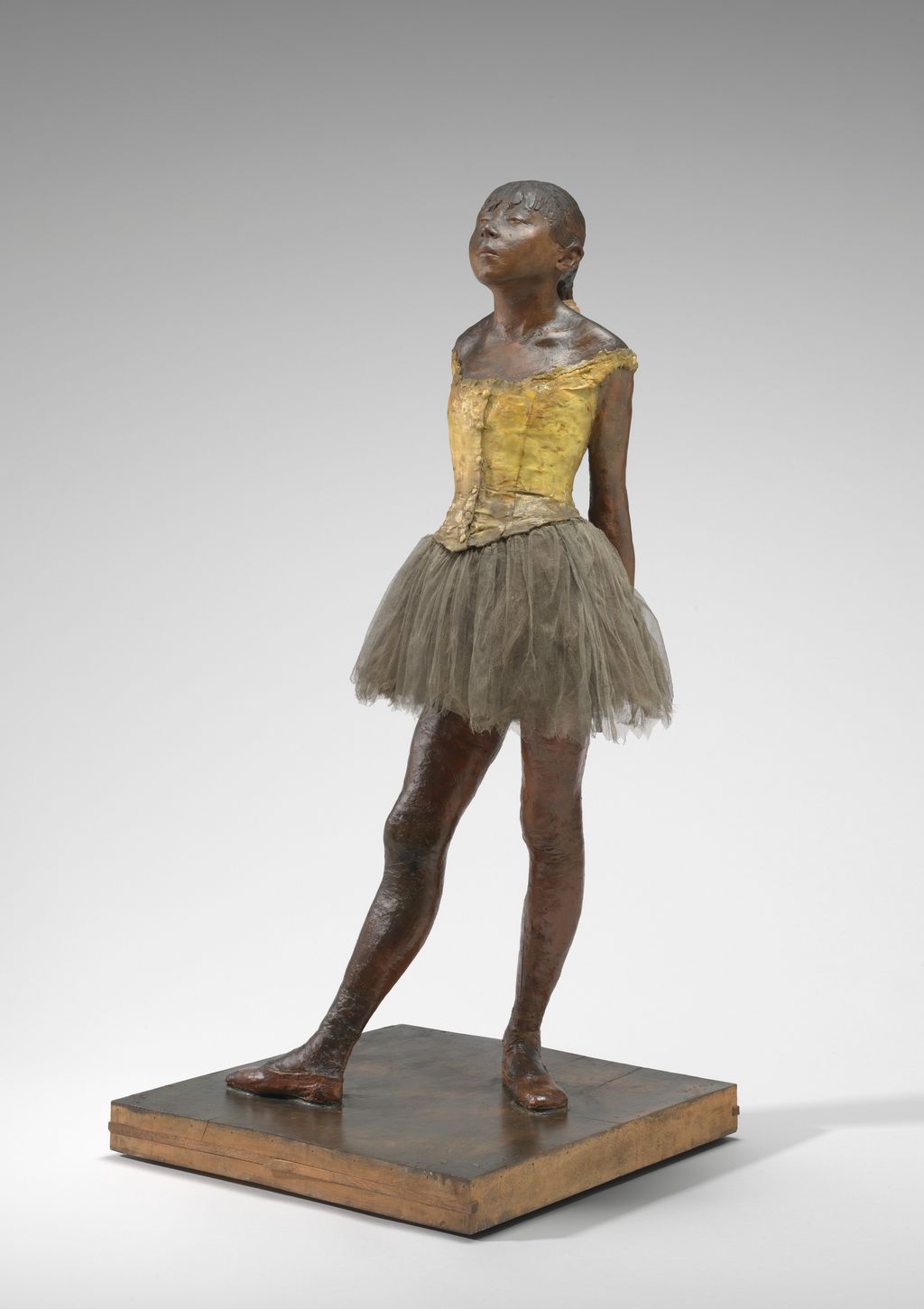 Original wax Little Dancer Aged Fourteen in her cloth ballet costume