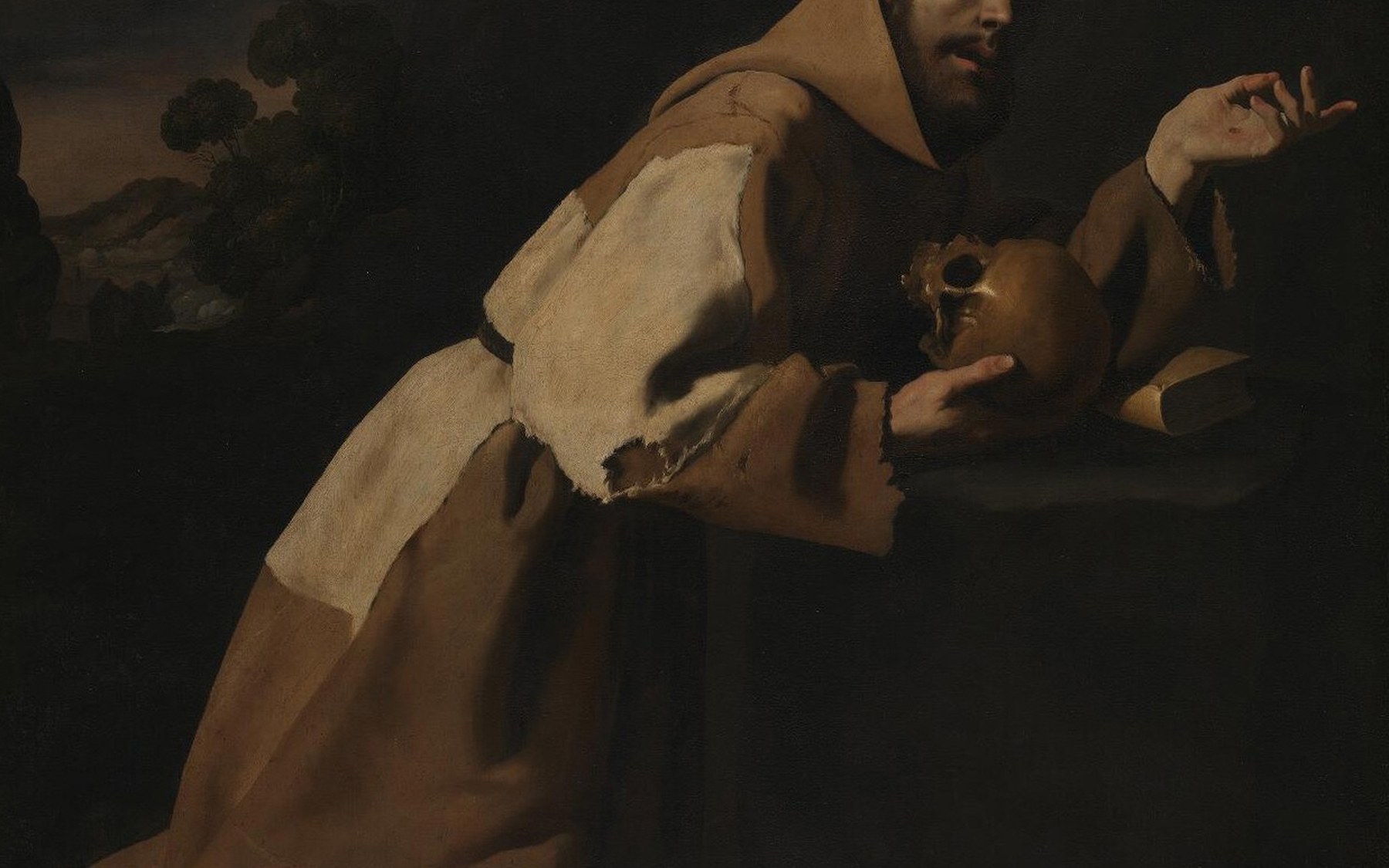 Saint Francis in Meditation by Francisco de Zurbarán