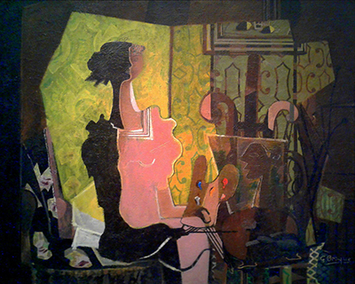 Woman Seated at an Easel by Georges Braque