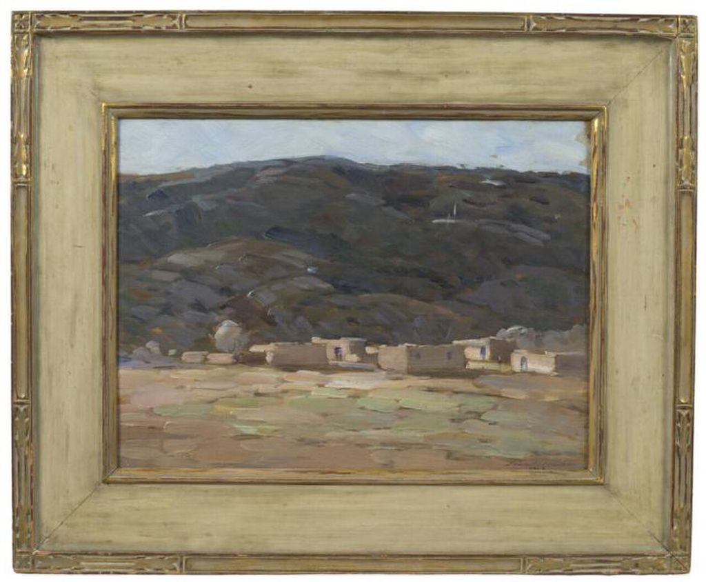Photograph of Black Mesa at Alcalde, New Mexico.
