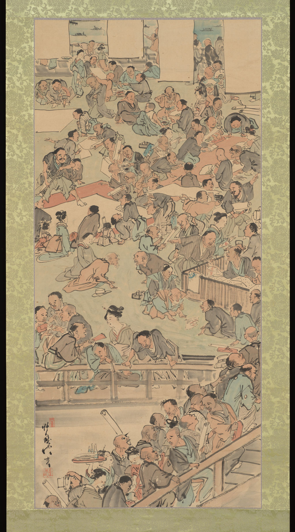 Painting and Calligraphy Gathering at the Nakamurarō in Ryōgoku