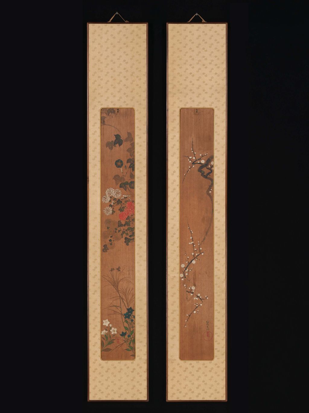 Kōrin, Flowers of Spring and Autumn, after 1701
