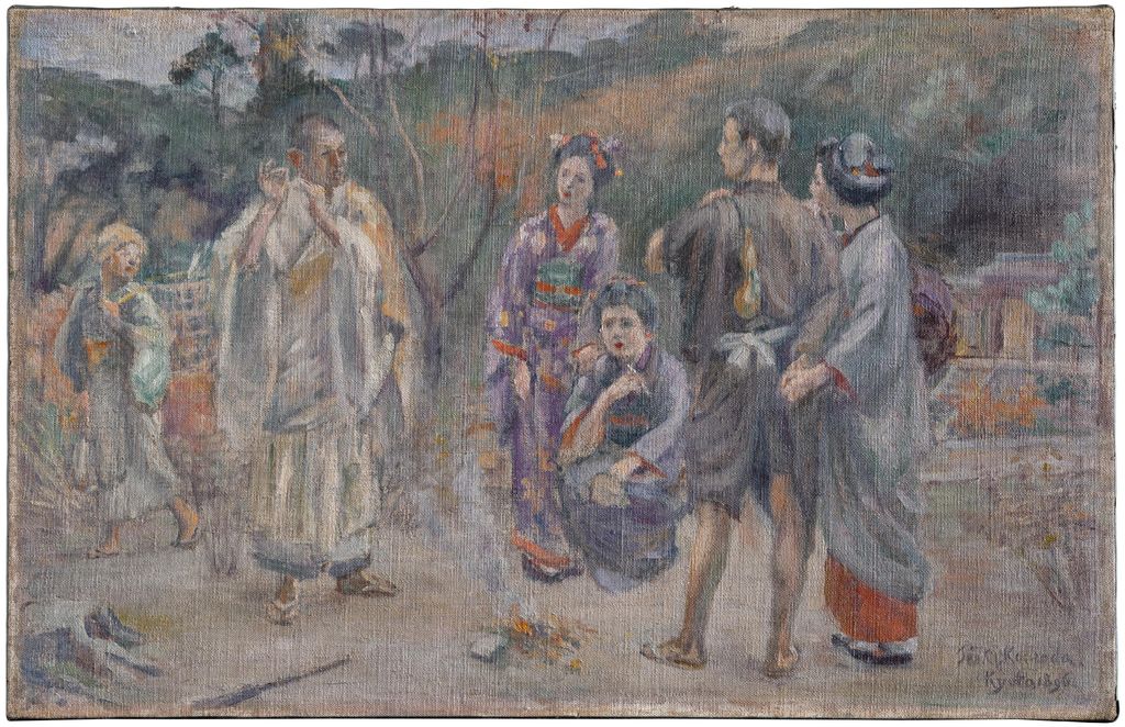 Study for Talk on Ancient Romance (Composition II) (study for a lost finished painting)