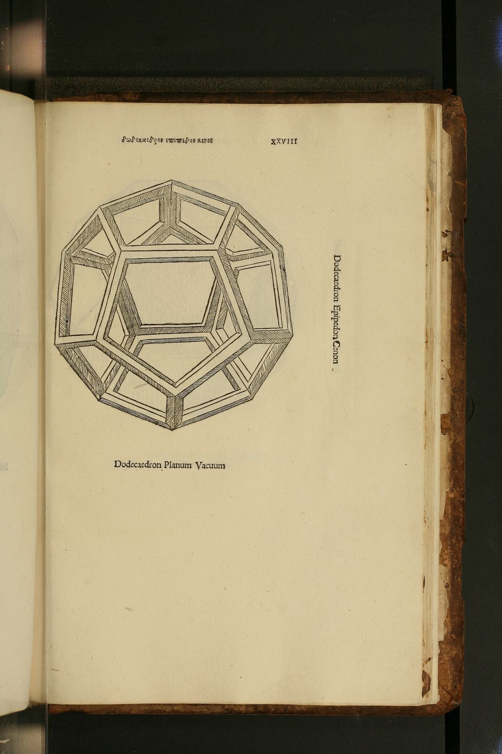 Polyhedron illustrated by Leonardo for De divina proportione.