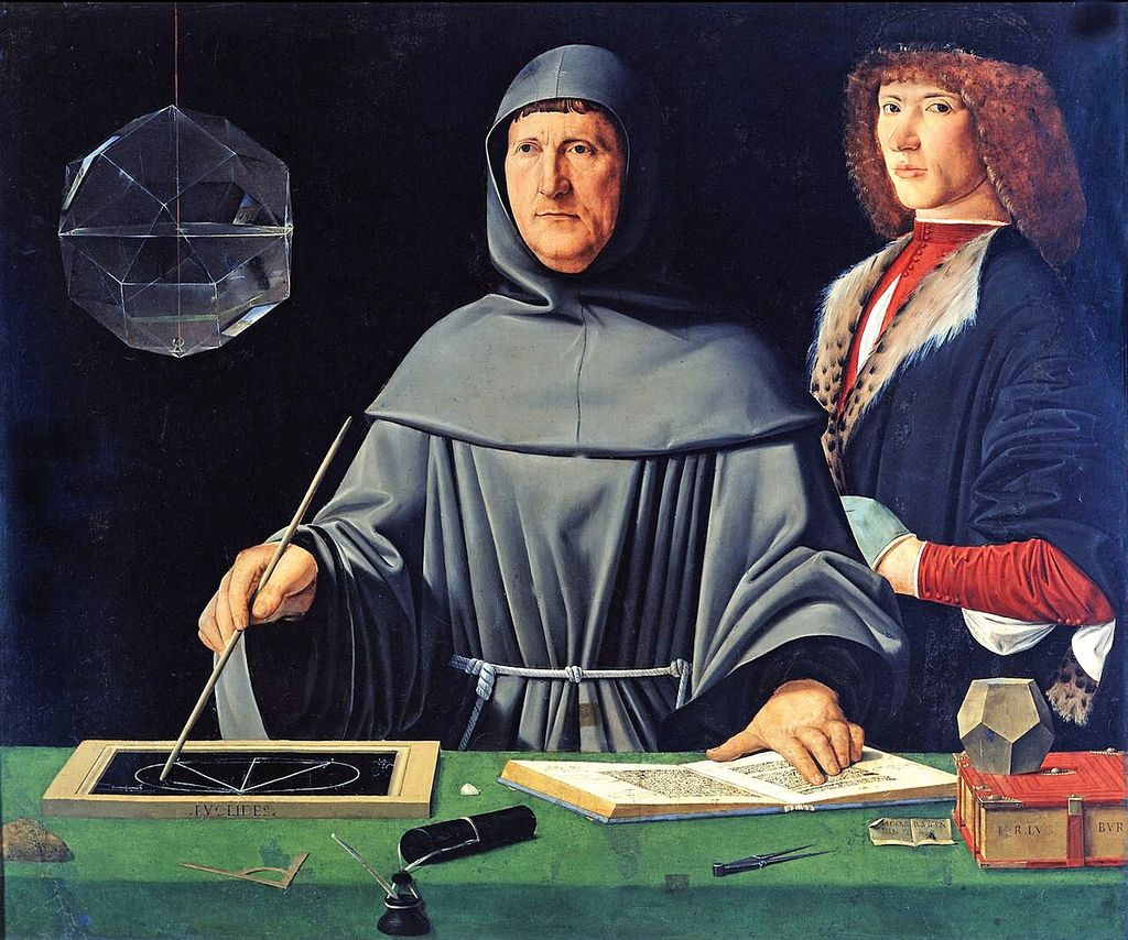 Portrait traditionally associated with Luca Pacioli and a student.