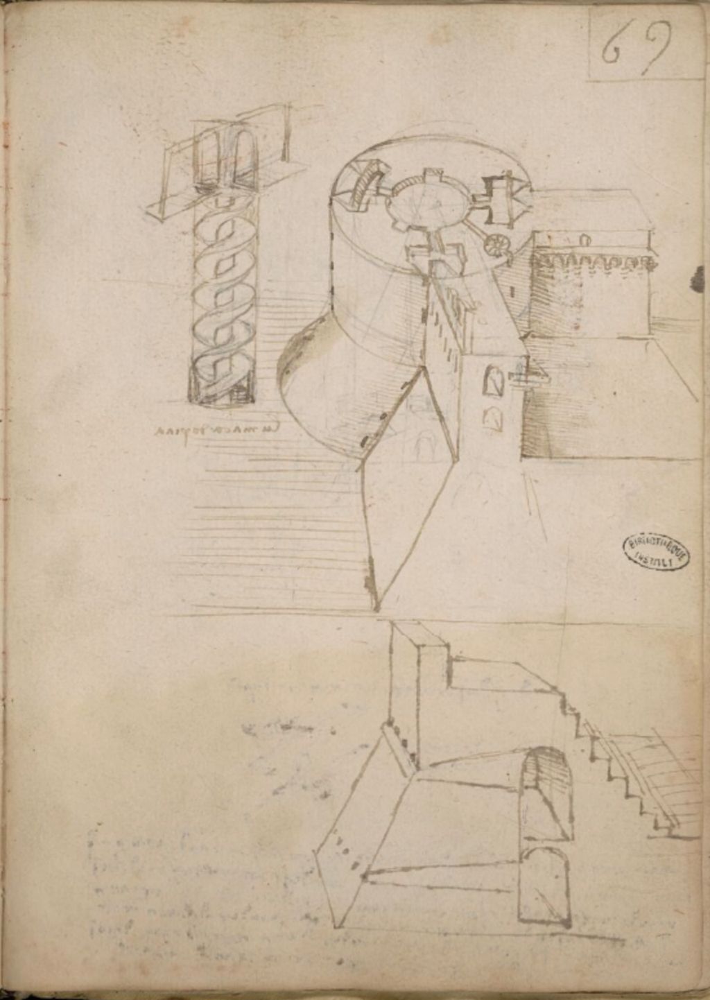 Fortification designs in Paris Manuscript B.