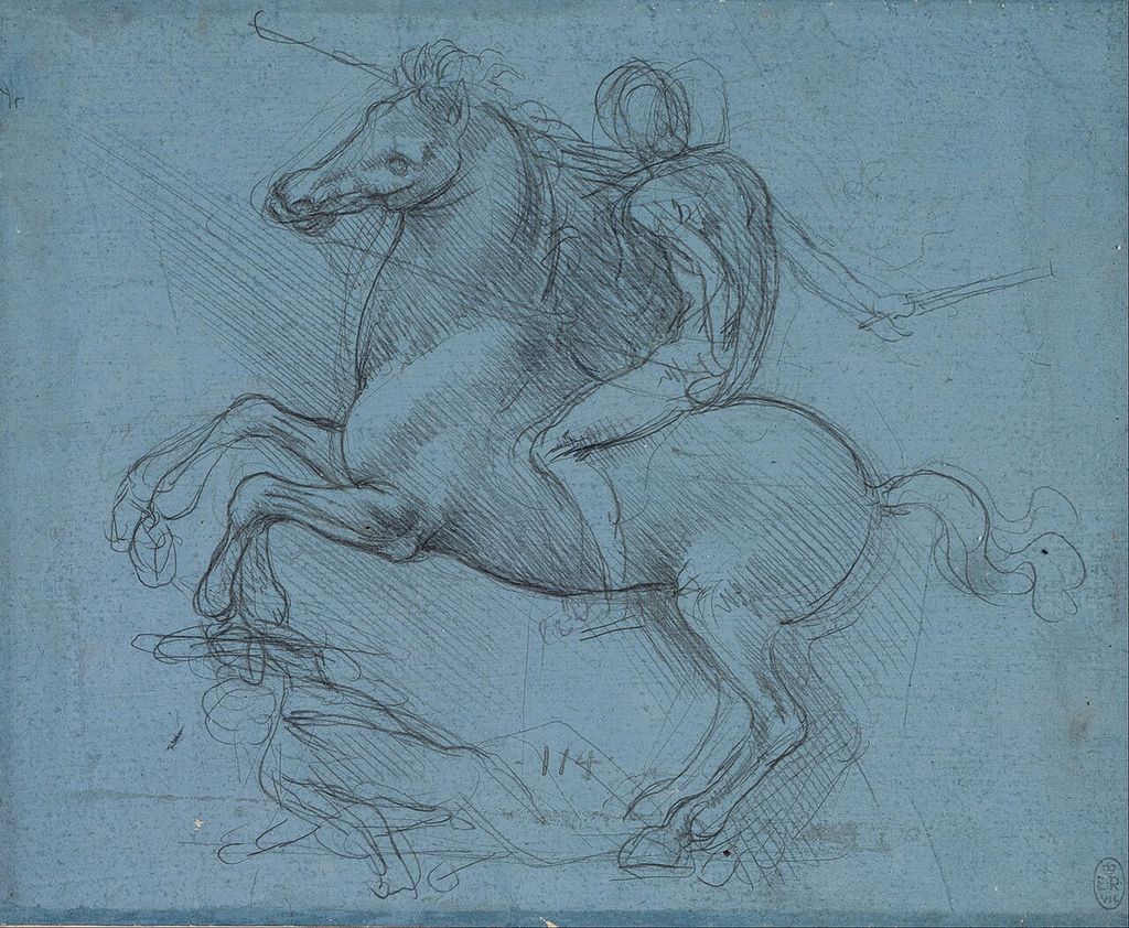 Study for the Sforza equestrian monument.