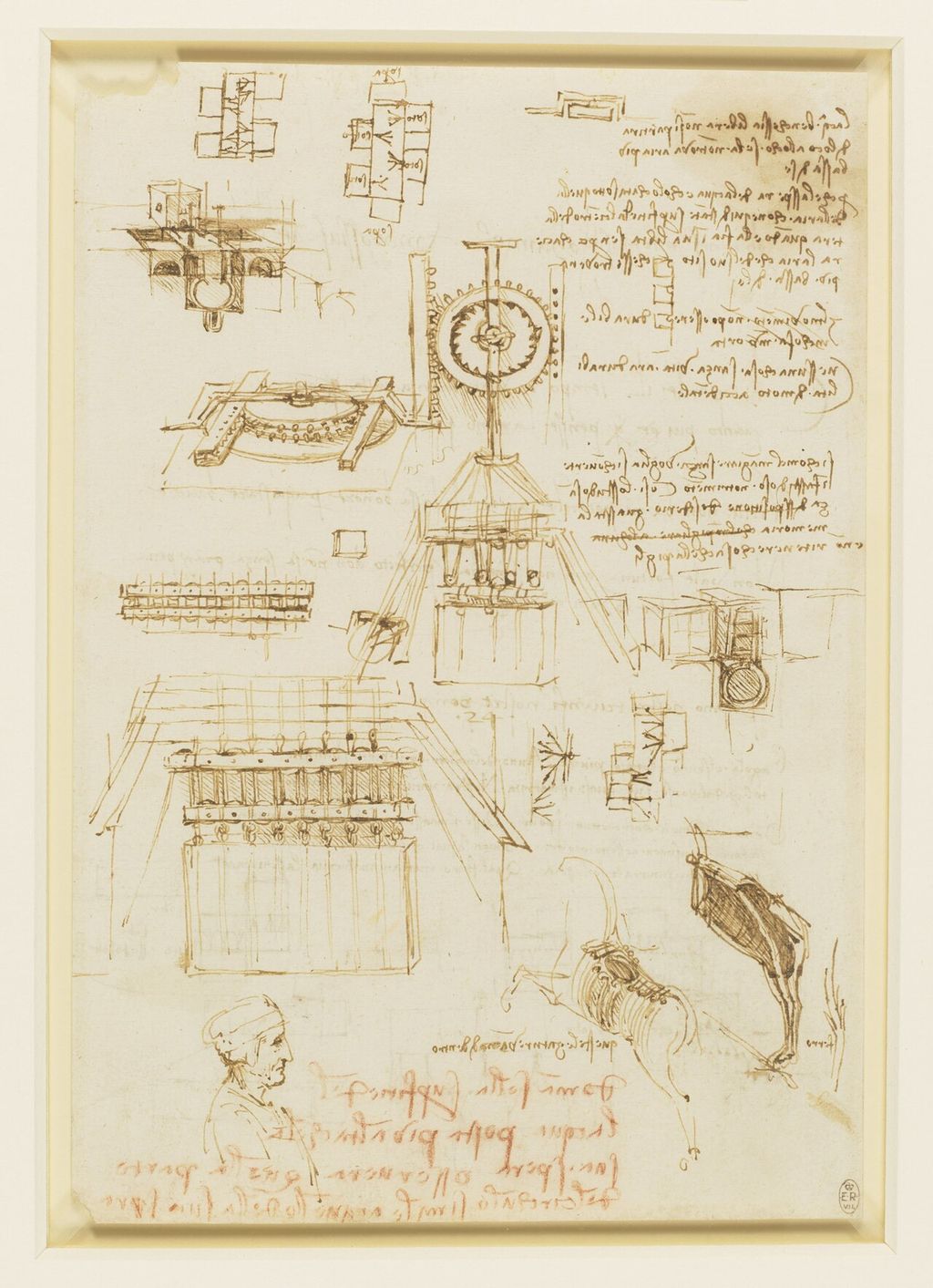 Studies for casting apparatus.