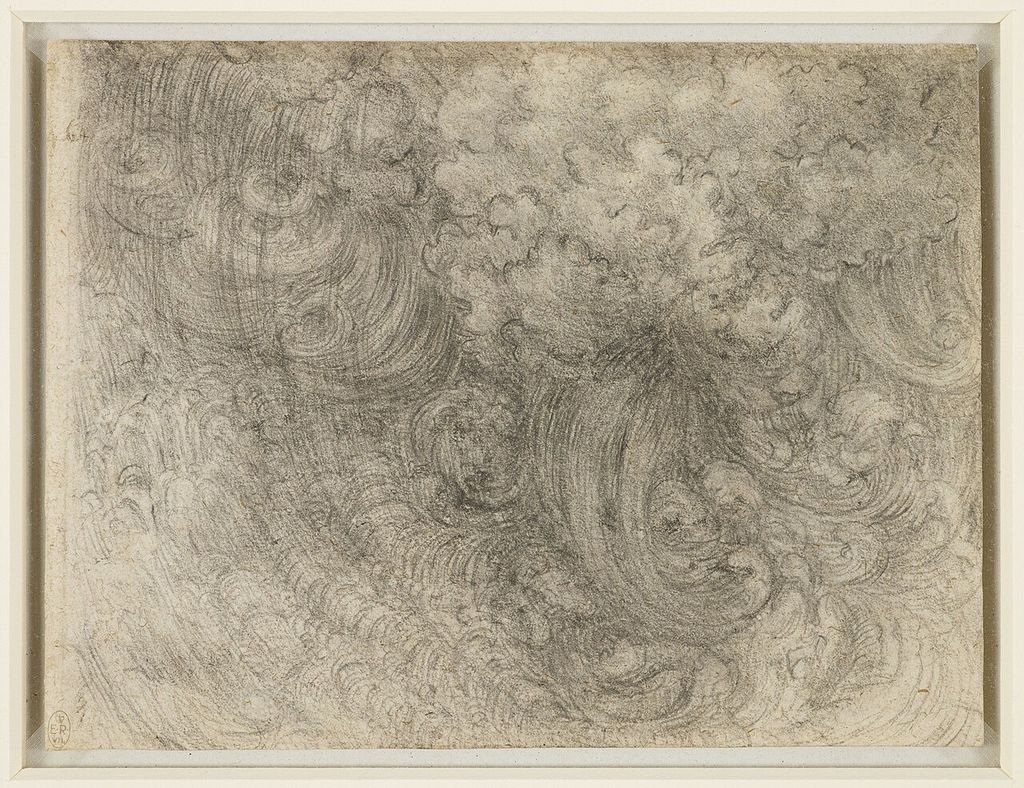 Deluge study with turbulent water.