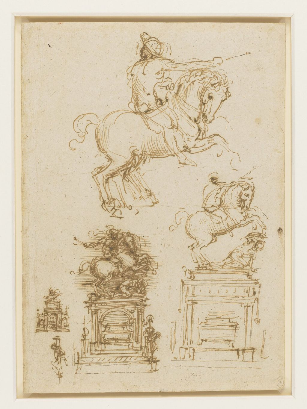 Studies for the Trivulzio monument.