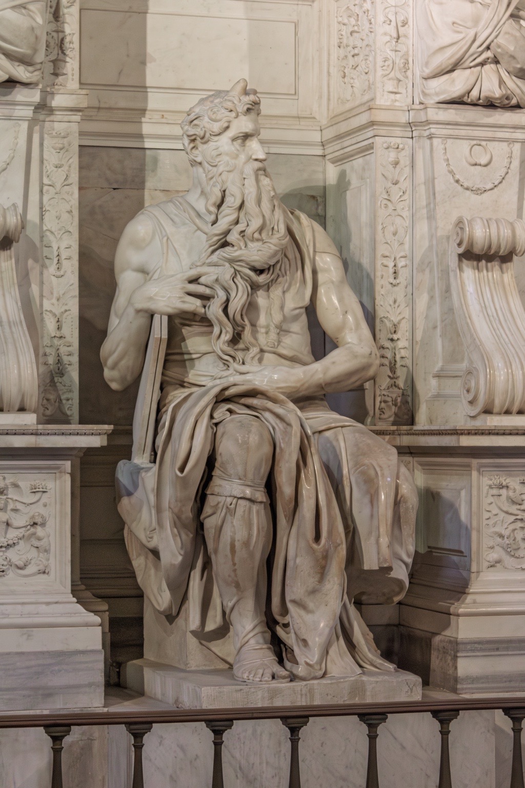 Moses by Michelangelo in San Pietro in Vincoli, Rome
