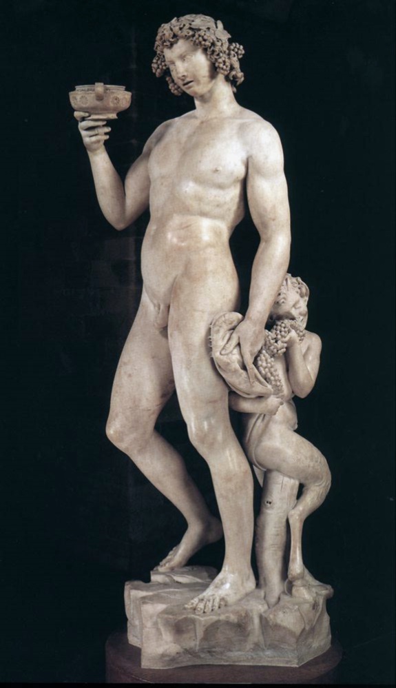 Bacchus by Michelangelo in the Bargello National Museum