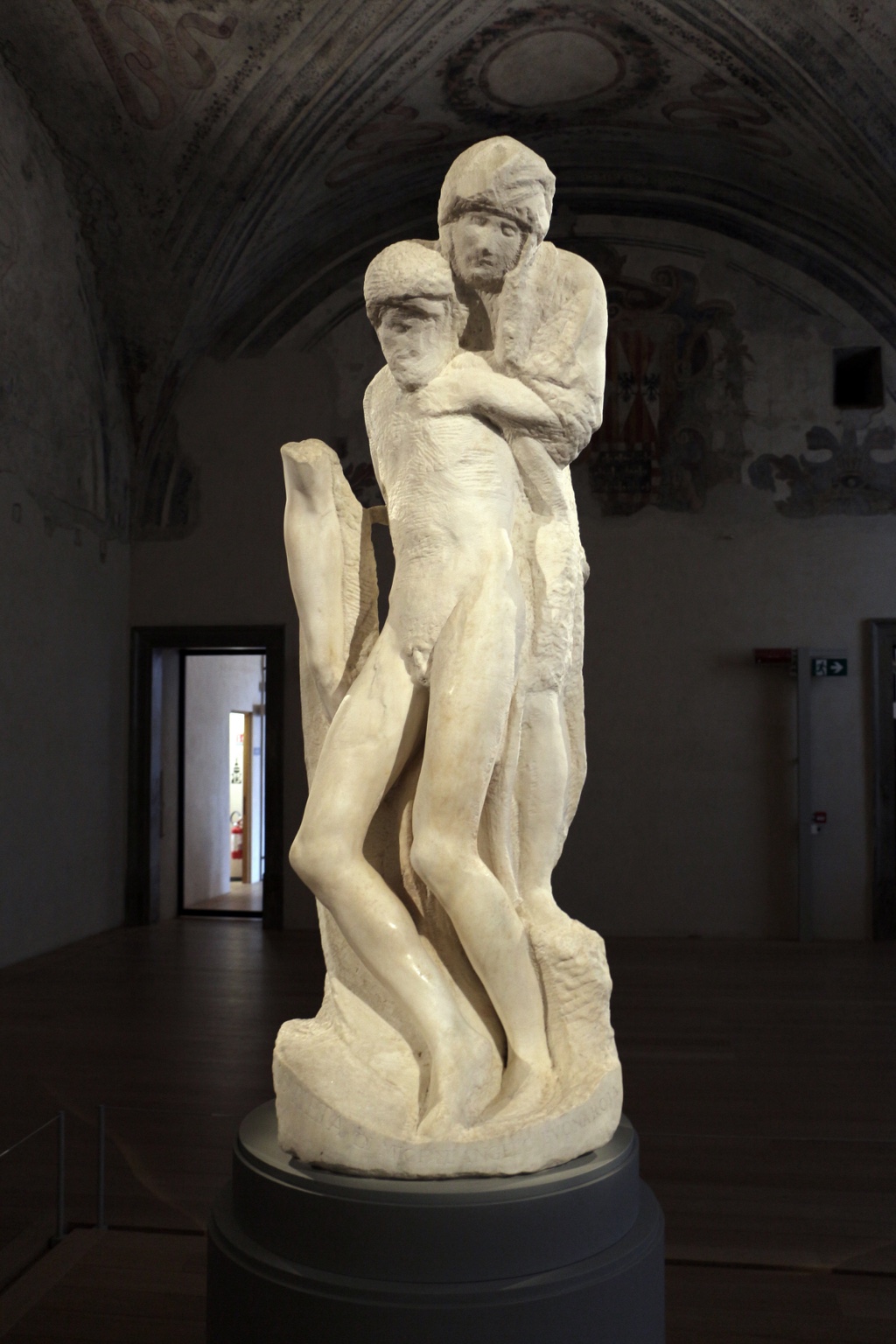 Rondanini Pietà by Michelangelo in the Castello Sforzesco, Milan