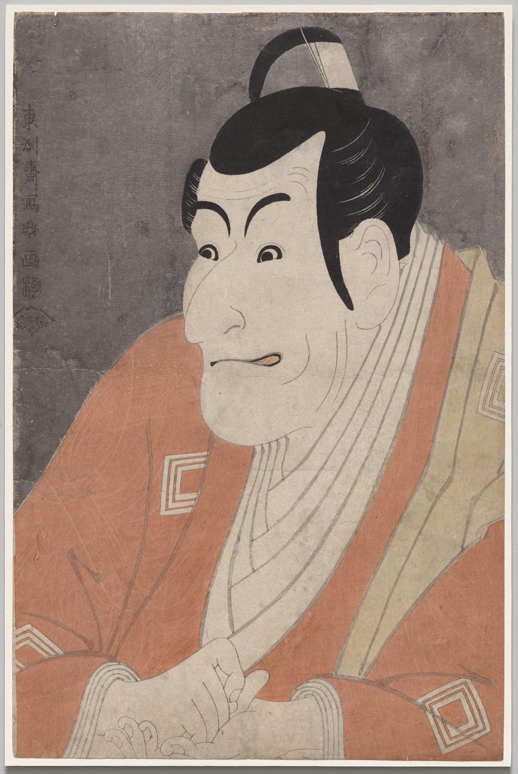 クリーブランド美術館《四代目市川鰕蔵の竹村定之進》。