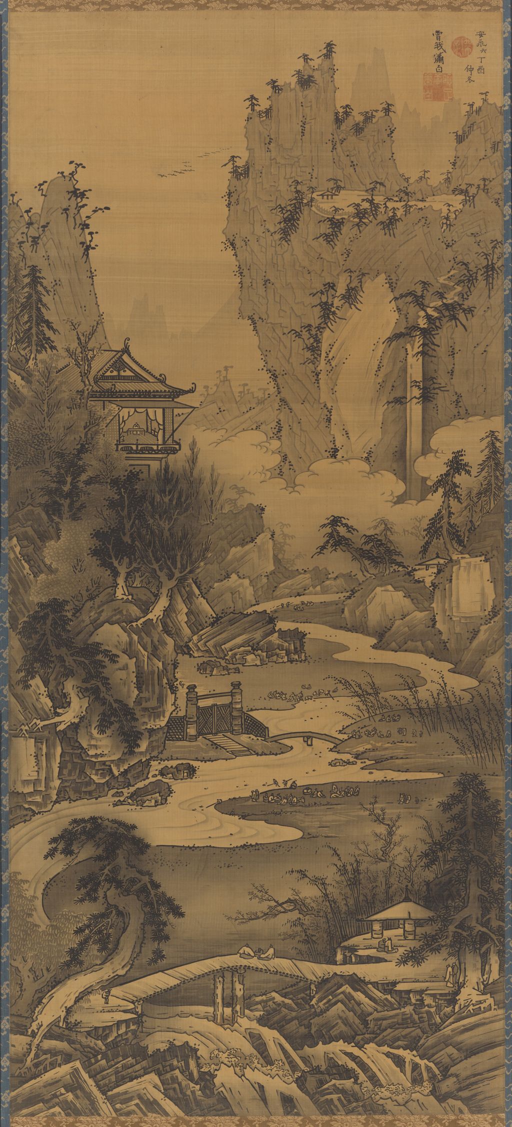Orchid Pavilion Gathering, hanging scroll
