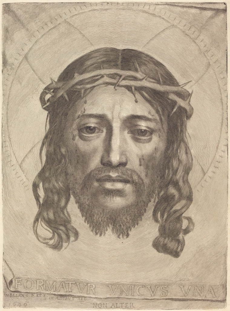 Claude Mellan's engraved Sudarium of Saint Veronica